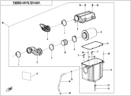 Bild för kategori AIR FILTER (F41-V2)