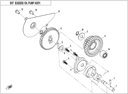 Bild för kategori OIL PUMP (E07)