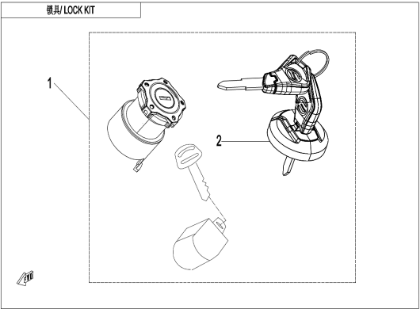 Visa produkter i kategori LOCK KIT (F01) Bild för kategori LOCK KIT (F01)