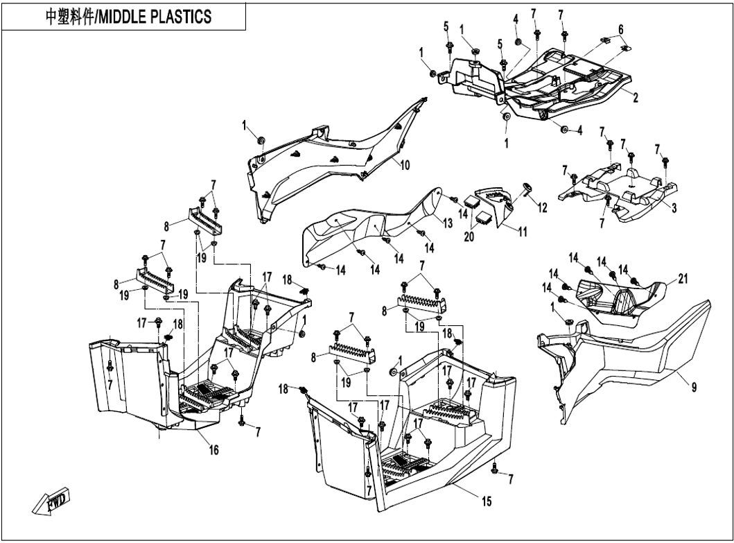 Billede til varegruppe MIDDLE PLASTICS (F04-3-V3)