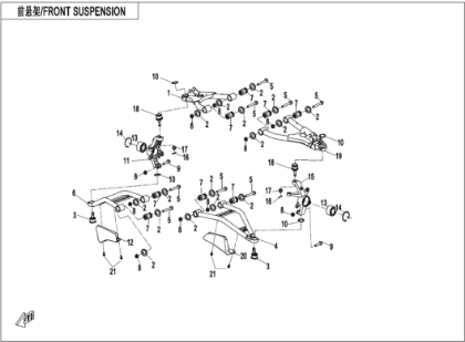 Billede til varegruppe FRONT SUSPENSION (F05-1)