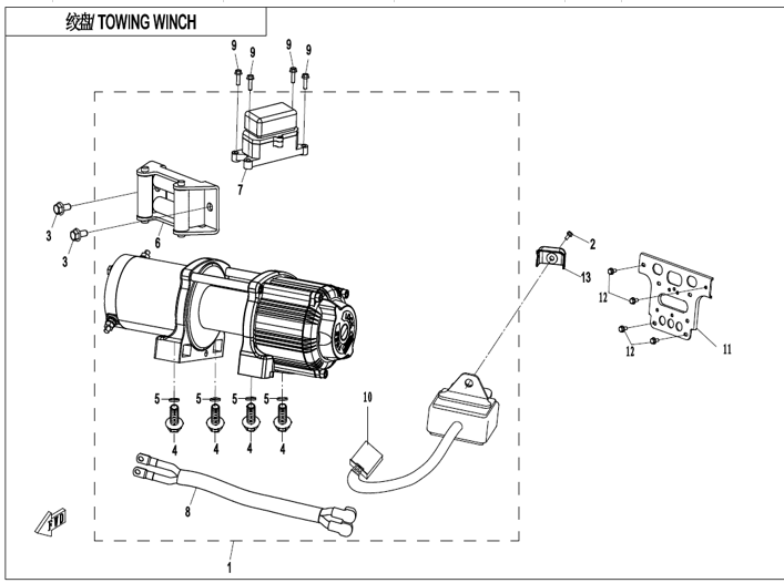 Bild för kategori TOWING WINCH (F15-2-V3)