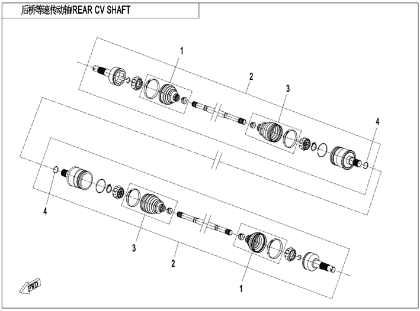 Vis produkter i varegruppen REAR CV SHAFT (F28) Billede til varegruppe REAR CV SHAFT (F28)