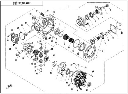 Picture for category FRONT AXLE (F31)