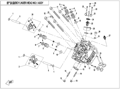 Bilde for kategori CYLINDER HEAD NO.1  (E02-2-V1)