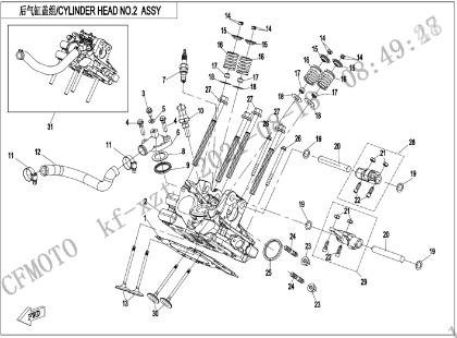 Bild för kategori CYLINDER HEAD NO.2  (E02-6-V2)