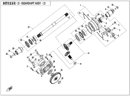 Billede til varegruppe TRANSMISSION SYSTEM(2) (E06-2-V2)