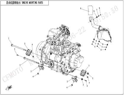 Bild för kategori ENGINE MOUNTING PARTS (F00-1)