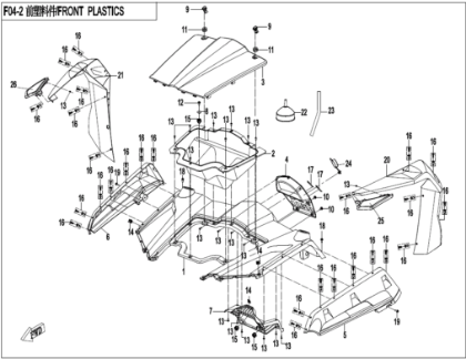 Billede til varegruppe FRONT PLASTICS 2 (F04-2)