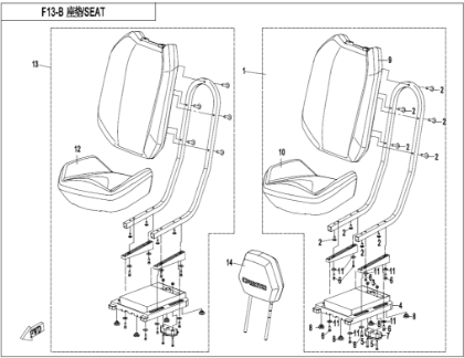 Bild för kategori SEAT(BLACK&GREY) (F13)