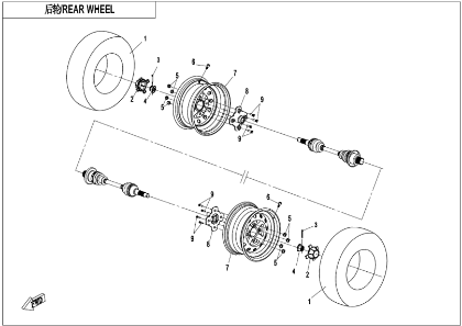 Bild för kategori REAR WHEEL (F11)