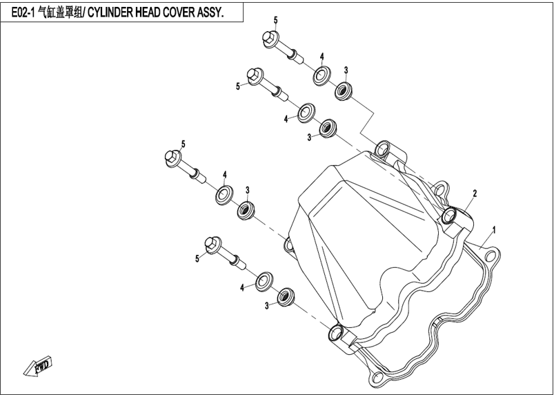 Bild för kategori CYLINDER HEAD COVER (E02-1)