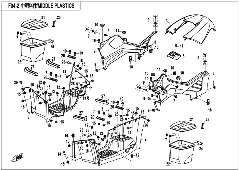 Bilde for kategori MIDDLE PLASTICS(F04-2)