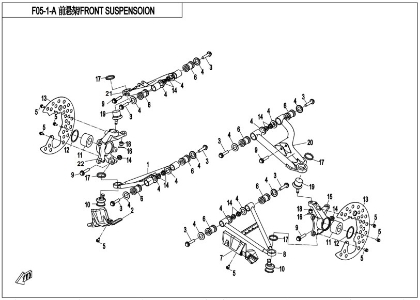 Picture for category FRONT SUSPENSION(STEEL)(F05-1-A)