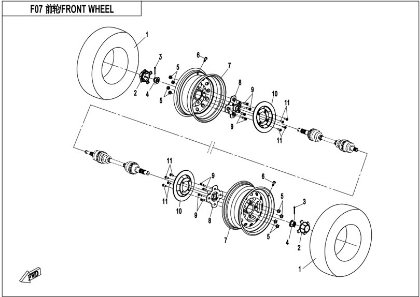 Bilde for kategori FRONT WHEEL(F07)