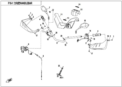 Bilde for kategori HANDLEBAR(F10-1)