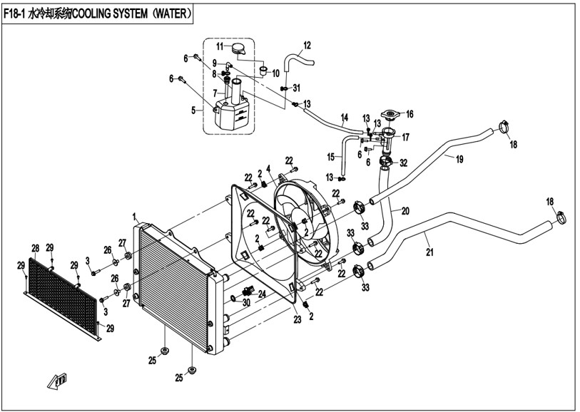 Billede til varegruppe COOLING SYSTEM(WATER)(F18-1)