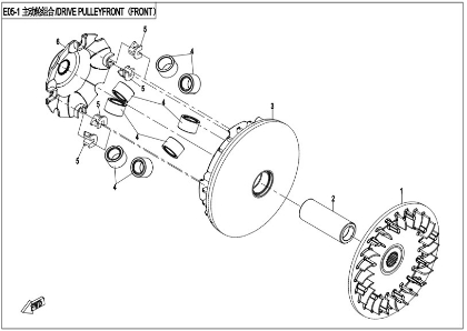 Billede til varegruppe DRIVE PULLEY(E05-1)
