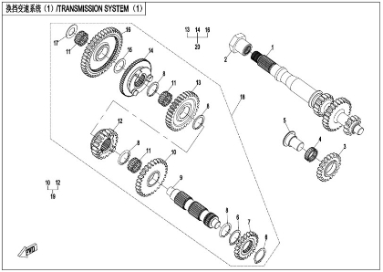 Picture for category TRANSMISSION SYSTEM(1)(E06-1-V3)