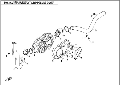 Bilde for kategori CVT AIR PIPE & SIDE COVER (F00-2)