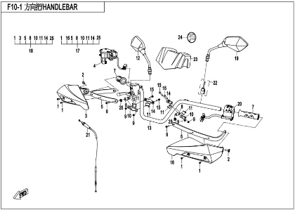 Bilde for kategori HANDLEBAR 1 (F10-1-V1)