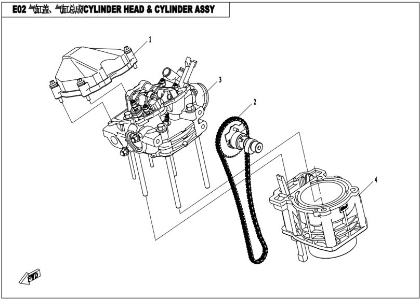 Bilde for kategori CYLINDER HEAD & CYLINDER (E02)