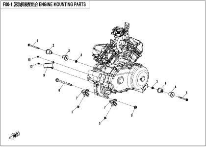 Picture for category ENGINE MOUNTING PARTS (F00-1)