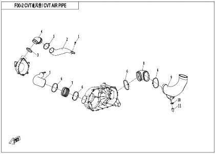 Picture for category CVT AIR PIPE (F00-2)
