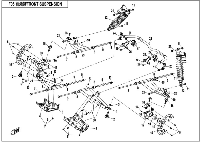 Billede til varegruppe FRONT SUSPENSION (F05)