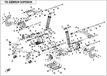 Billede til varegruppe REAR SUSPENSION (F06)