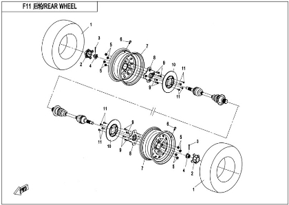Billede til varegruppe REAR WHEEL (F11)
