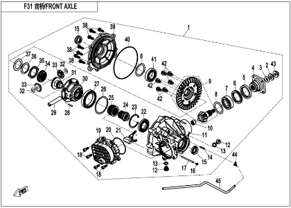 Billede til varegruppe FRONT AXLE (F31)