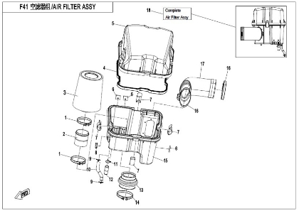 Picture for category AIR FILTER (F41)