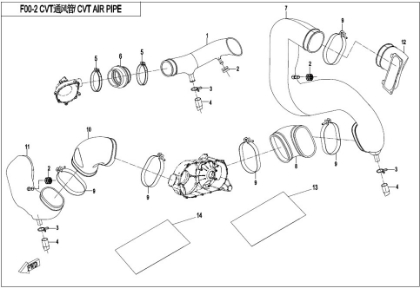 Bild för kategori CVT AIR PIPE & SIDE COVER (F00-2)