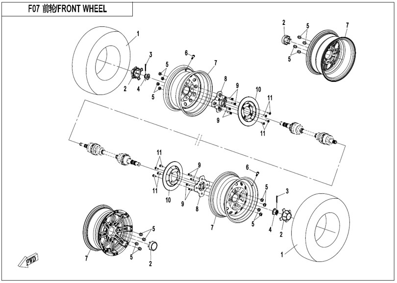 Bild för kategori FRONT WHEEL (F07)