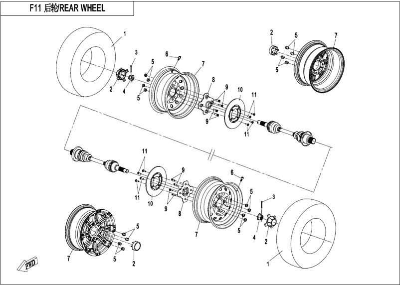 Picture for category REAR WHEEL (F11)