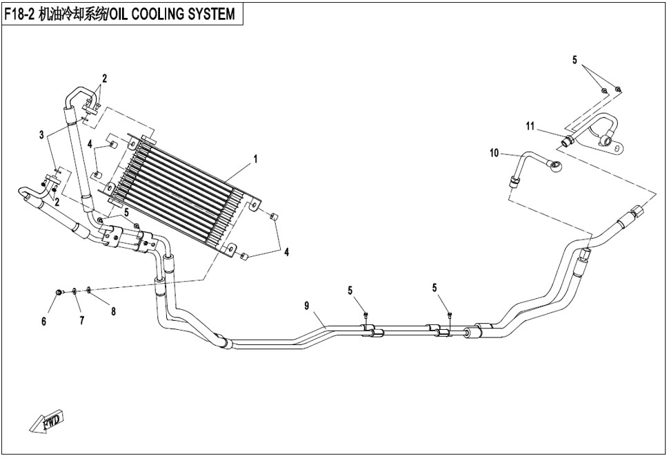 Bilde for kategori OIL COOLING SYSTEM (F18-2)