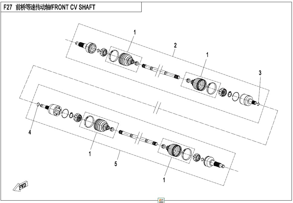 Picture for category FRONT CV SHAFT (F27)