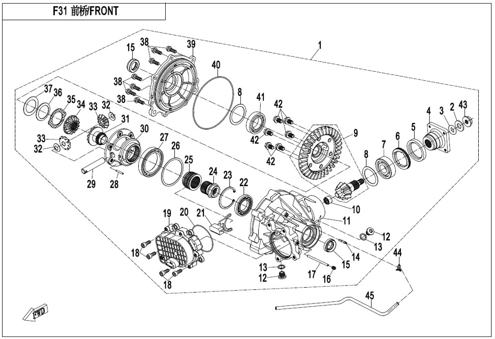 Picture for category FRONT AXLE (F31)