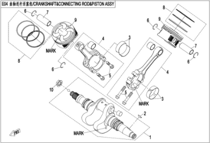 Bild för kategori CRANKSHAFT & CONNETING ROD & PISTON (E04)