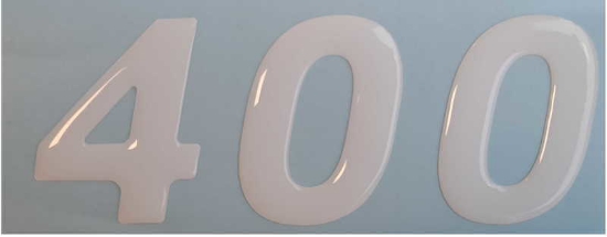 Billede af Modelldekal vit 400 Verde 2021 -