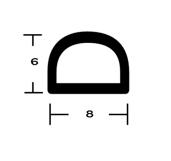 Picture of D-band 8x6 svart