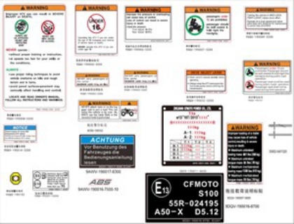 Billede til varegruppe WARNING DECAL
