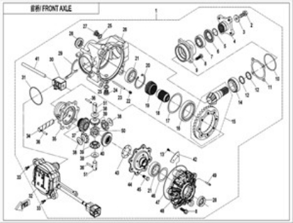 Bild för kategori FRONT AXLE