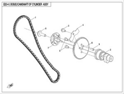 Billede til varegruppe CAMSHAFT OF CYLINDER