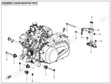 Bild för kategori ENGINE MOUNTING PARTS