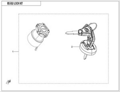 Bild för kategori LOCK KIT (WITHOUT GEARSHIFT LOCK)