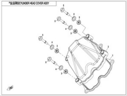 Bild för kategori CYLINDER HEAD COVER