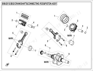 Picture for category CRANKSHAFT, CONNECTING ROD & PISTON