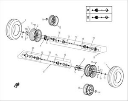 Bilde for kategori REAR WHEEL